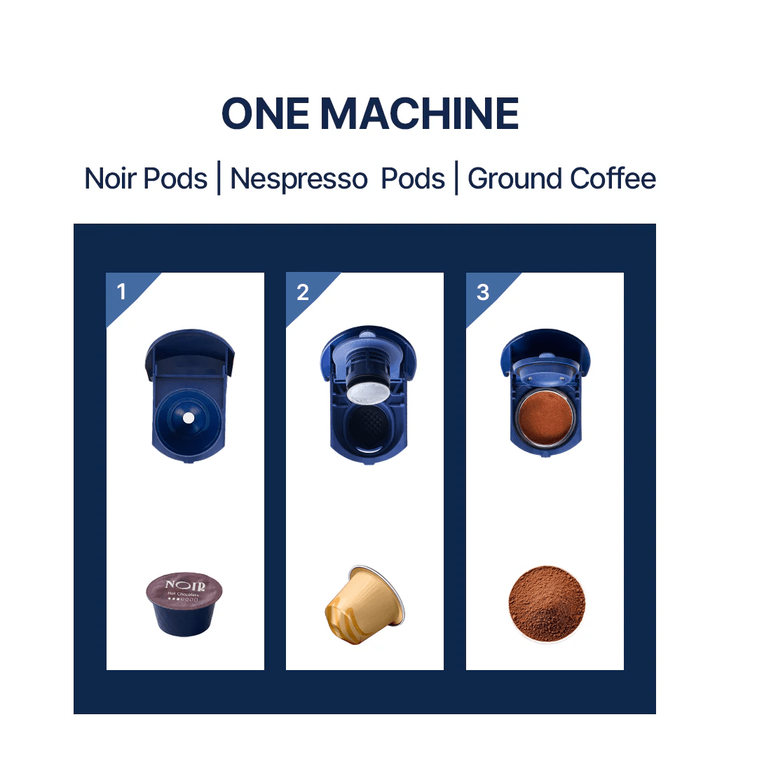 Noir Azure Coffee Pod Machine 3 In 1 - Image 9